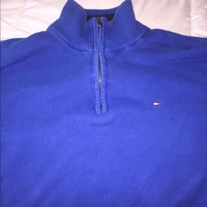 Tommy Hilfigher Blue half zip up
